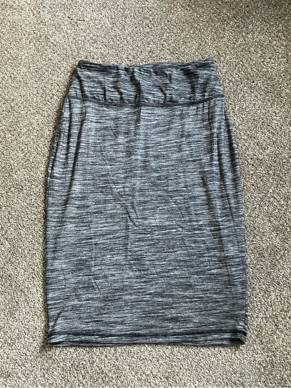 Athleta High Rise Tube Skirt On The Go Small Heather Gray Versatile Stretch